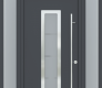 MODERN FRONT STEEL DOOR ARGOS ANTRACIT/WHITE 61 1/16" X 95 11/16" LHI + SIDELITE LEFT/RIGHT + TRANSOM