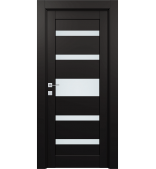 Gina Vetro Black Matte Hinged doors