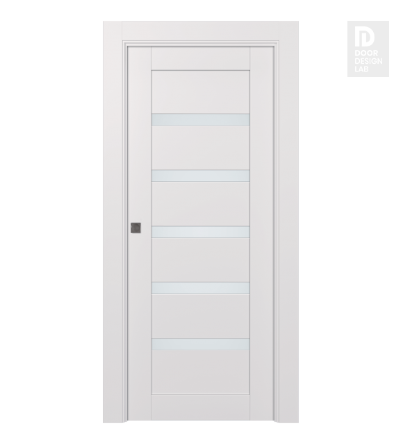 Avon 07-04 Vetro Snow White Modern Interior Pocket Door by Belldinni