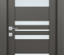 Romi Vetro Gray Matte Modern Interior Door by Belldinni