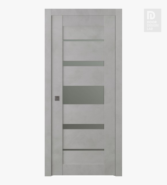 Avon 07-03 Vetro Light Urban Modern Interior Pocket Door by Belldinni