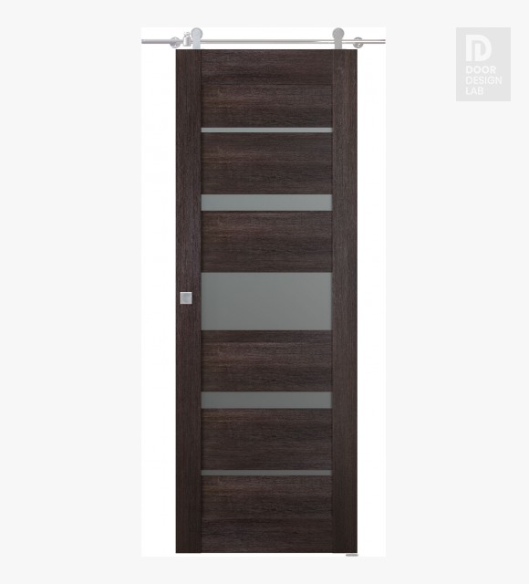 Avon 07-03 Vetro Veralinga Oak Modern Interior Barn Door by Belldinni