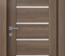 Avon 07-02 Vetro Pecan Nutwood Modern Interior Door by Belldinni