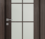 Avon 8 Lite Vetro Veralinga Oak Modern Interior Door by Belldinni