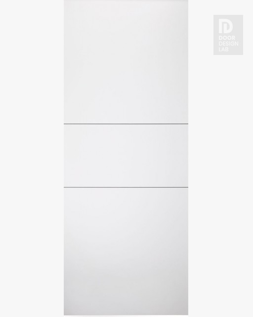 Modern Interior DOOR SLAB OPTIMA 2H SNOW WHITE 18" X 92 1/2" X 1 3/4" SOLID CORE