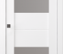 Vita Vetro Bianco Noble Modern Interior Pocket Door by Belldinni