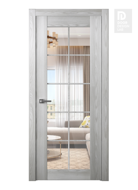 Avon 10 Lite Clear Ribeira Ash Modern Interior Door by Belldinni