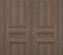 Oxford Duo 07 2R Pecan Nutwood Modern Interior Double Swing Doors by Belldinni