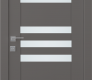 Leti Vetro Gray Matte Modern Interior Door by Belldinni
