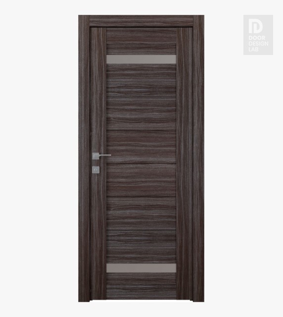 Perla Vetro Gray Oak Modern Interior Door by Belldinni
