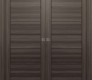 Alda Gray Oak Modern Interior Double Pocket Doors by Belldinni