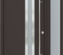 MODERN FRONT STEEL DOOR ZEPHYR BROWN/WHITE 49 1/4" X 81 11/16" LHI + SIDELITE RIGHT