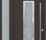 MODERN FRONT STEEL DOOR ARGOS BROWN/WHITE 49 1/4" X 95 11/16" LHI + SIDELITE LEFT/TRANSOM