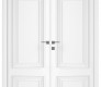 Palazzo 2 Polar White Modern Interior Double Swing Doors by Belldinni