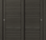Louver Gray Oak Modern Interior Bypass Doors by Belldinni