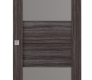 Berta Vetro Gray Oak Modern Interior Barn Door by Belldinni