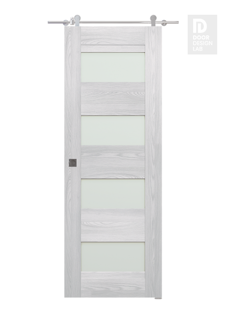 Avon 07-08 Vetro Ribeira Ash Modern Interior Barn Door by Belldinni