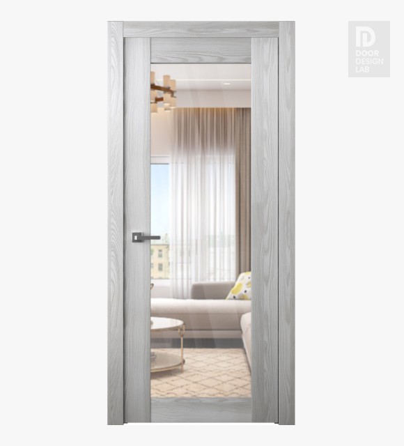 Avon 207 Clear Vetro Ribeira Ash Modern Interior Door by Belldinni