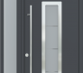 MODERN FRONT STEEL DOOR ARGOS ANTRACIT/WHITE 49 1/4" X 95 11/16" RHI + SIDELITE LEFT/TRANSOM