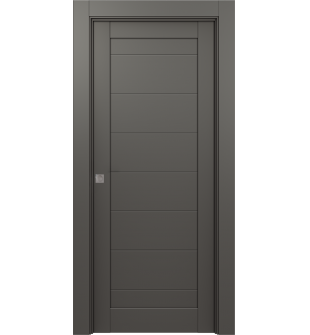 Ermi Gray Matte Pocket doors