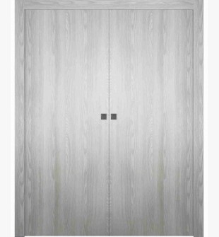Optima Ribeira Ash Double pocket doors