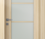 Avon 4 Lite Vetro Loire Ash Modern Interior Door by Belldinni