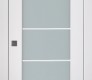 Smart Pro 5 Lite Vetro Polar White Modern Interior Pocket Door by Belldinni
