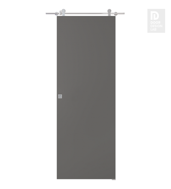 Optima Gray Matte Modern Interior Barn Door by Belldinni