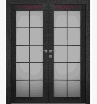 Avanti 10 Lite Vetro Black Apricot Double doors