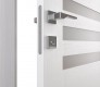 Leti Vetro Bianco Noble Double doors