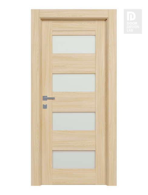 Avon 07-08 Vetro Loire Ash Modern Interior Door by Belldinni