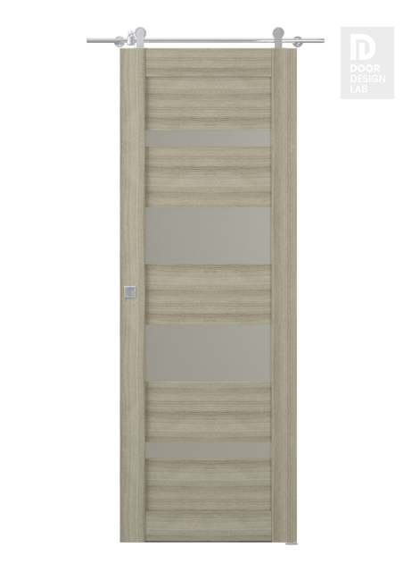 Mirella Vetro Shambor Modern Interior Barn Door by Belldinni