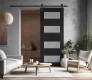 Della Vetro Black Matte Barn doors