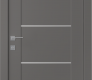 Avon 01 4H Gray Matte Modern Interior Door by Belldinni