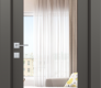 Avon 207 Clear Vetro Gray Matte Modern Interior Door by Belldinni