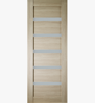 DOOR SLAB LEORA VETRO SHAMBOR 18" X 80" X 1 3/4" FROSTED GLASS