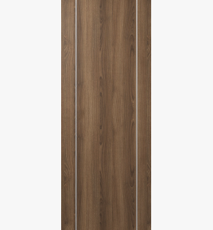 DOOR SLAB OPTIMA 2U PECAN NUTWOOD 24" X 92 1/2" X 1 3/4" SOLID CORE