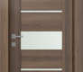 Avon 07-06 Vetro Pecan Nutwood Modern Interior Door by Belldinni