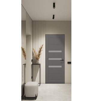 Rita Vetro Gray Matte Frameless