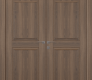 Oxford Duo 07 Rn Pecan Nutwood Modern Interior Double Swing Doors by Belldinni