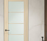 Avon 5 Lite Vetro Loire Ash Modern Interior Frameless Door by Belldinni