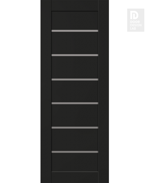 Modern Interior DOOR SLAB ALBA BLACK MATTE 18" X 84" X 1 3/4"