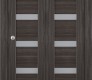 Leora Vetro Gray Oak Modern Interior Bifold Doors by Belldinni