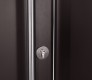 MODERN FRONT STEEL DOOR ARGOS BROWN/WHITE 49 1/4" X 95 11/16" LHI + SIDELITE LEFT/TRANSOM