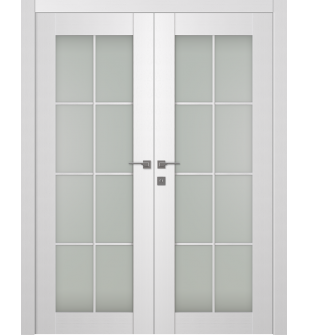 Palladio 8 Lite Vetro Bianco Noble Double doors