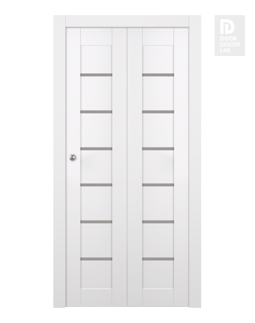 Alba Snow White Modern Interior Bifold Doors by Belldinni