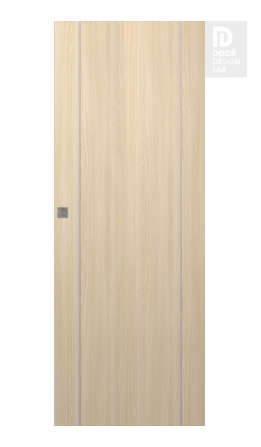 Optima 2U Loire Ash Modern Interior Hidden Barn Door by Belldinni
