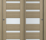 Avon 07-05 Vetro Shambor Modern Interior Bypass Doors by Belldinni