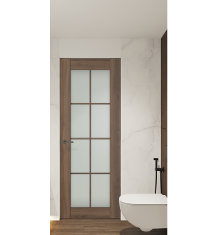 Avon 8 Lite Vetro Pecan Nutwood Frameless