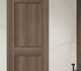 Oxford Uno 07 Rn Pecan Nutwood Modern Interior Frameless Door by Belldinni